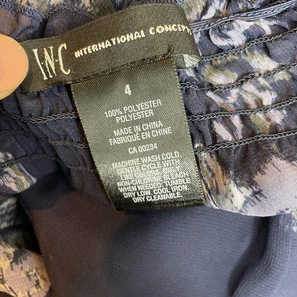 SHEER Paisley Chiffon Tunic Blouse 💚🌻 - Picture 6 of 10